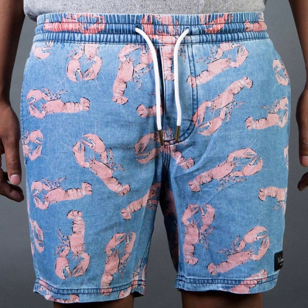 Barney Cools Poolside Shorts Blue Lobster 36